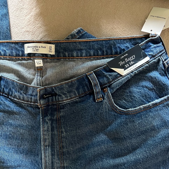 Abercrombie & Fitch Jeans - Low Rise Baggy Sz. 33 16Long. - Picture 2 of 2